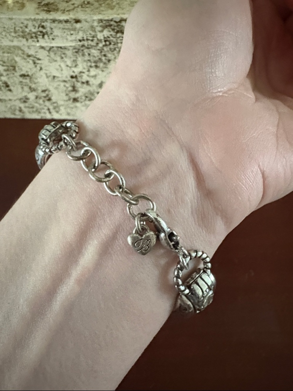 Brighton Sterling-Style Silver Link Bracelet - Picture 2 of 4